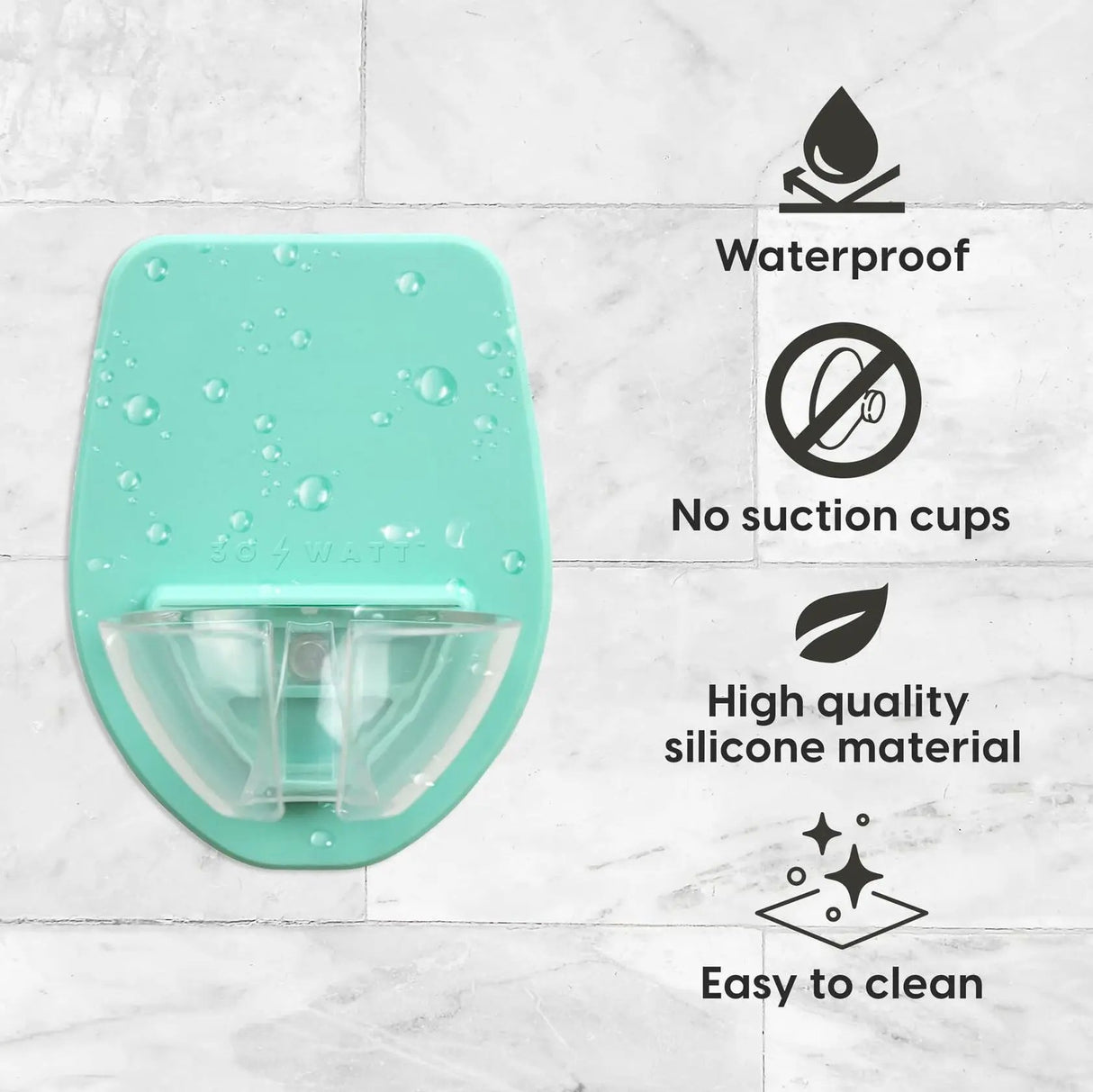 30 Watt Silicone Wine Glass Holder For Bath & Shower