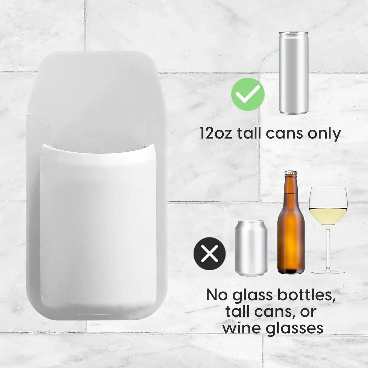 30 Watt Slim Can Hard Seltzer Shower Holder 30 Watt