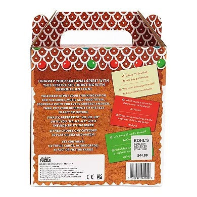 Professor Puzzle Gingerbread House Fun Trivia & Joke Books