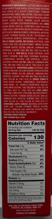 Holiday Create-A-Treat E-Z Build Gingerbread Houses Cookie Kit- 2 Pack