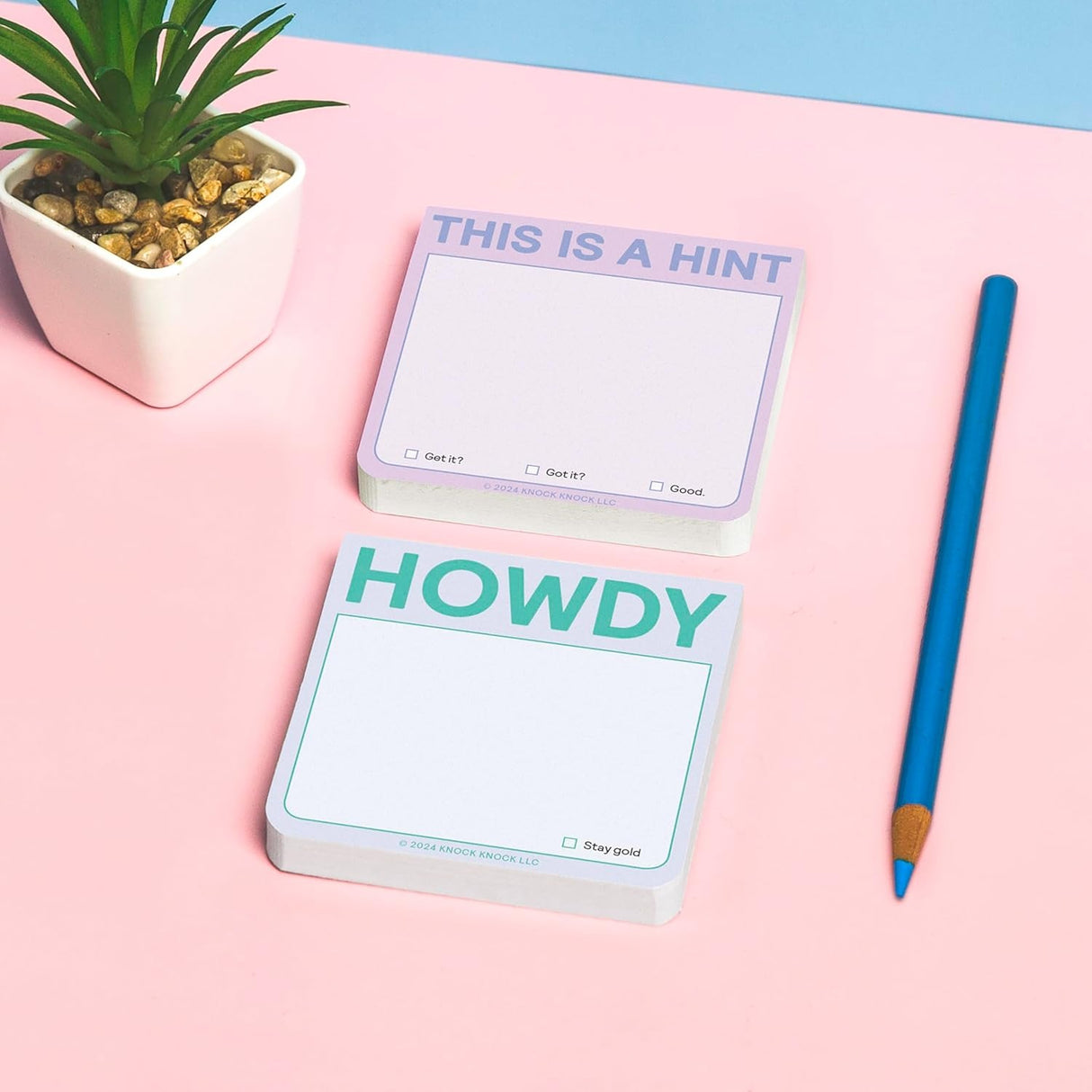 Knock Howdy Sticky Notes, Cute Sticky Notes & Memo Note Pad