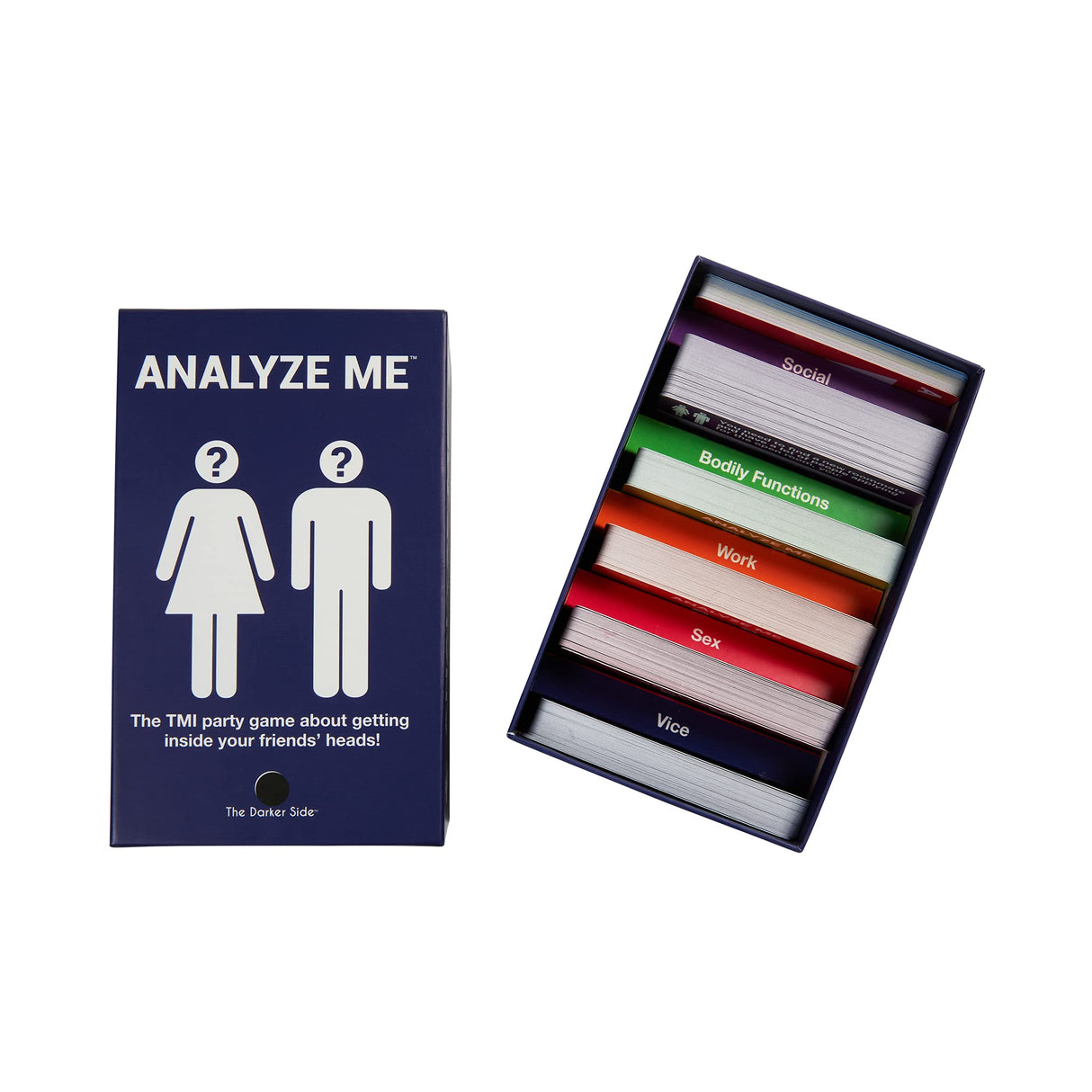Adult Party Game, Inapproriately Fun TMI Q&A, for Adults, College Students, Game Nights, Parties, 3-10 Players, Analyze Me by The Darker Side