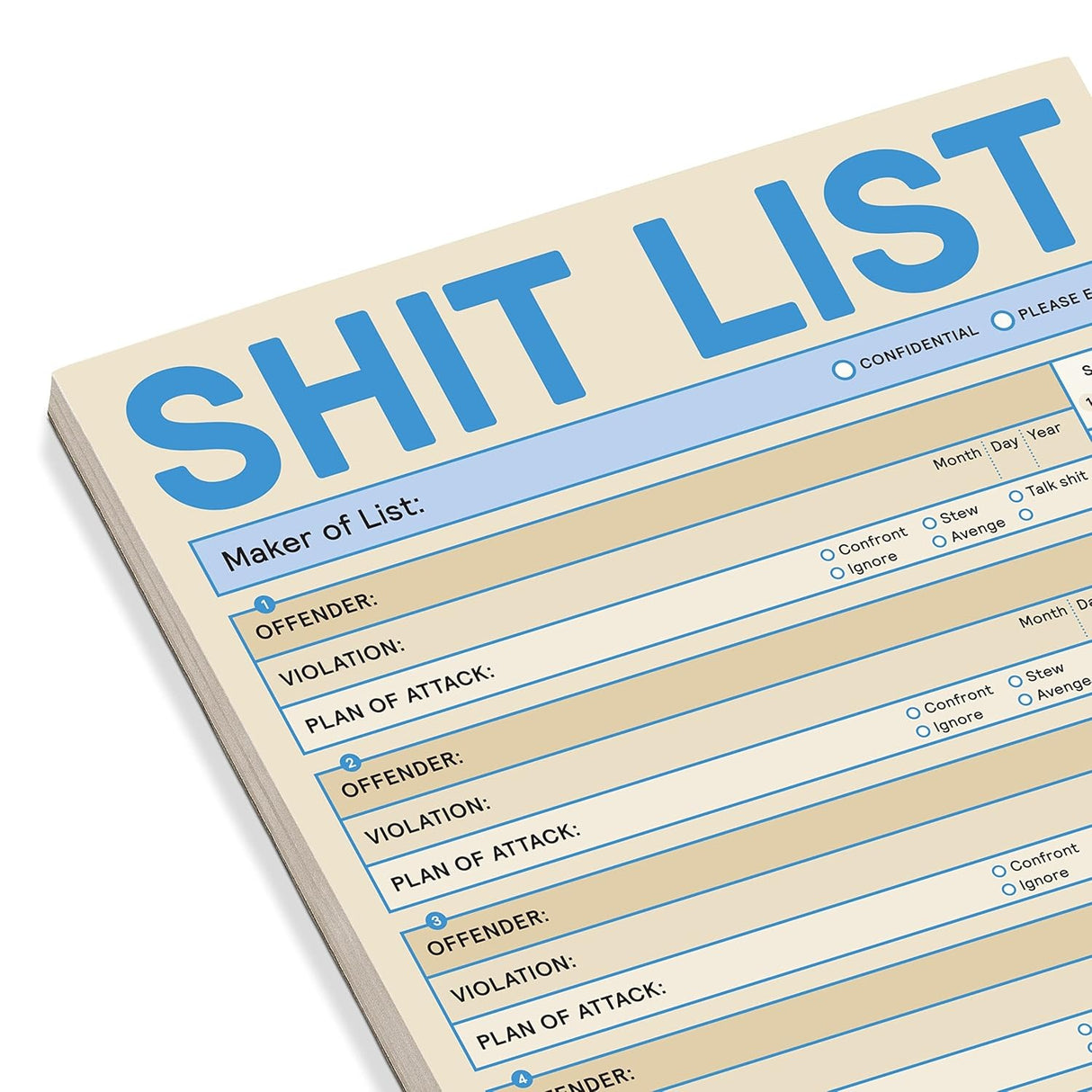 Knock Knock Sh*t List Checklist Pad
