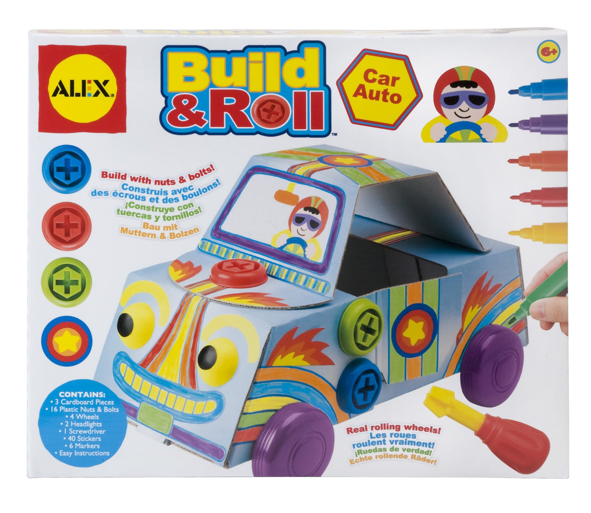 ALEX Toys Craft Build & Roll Car