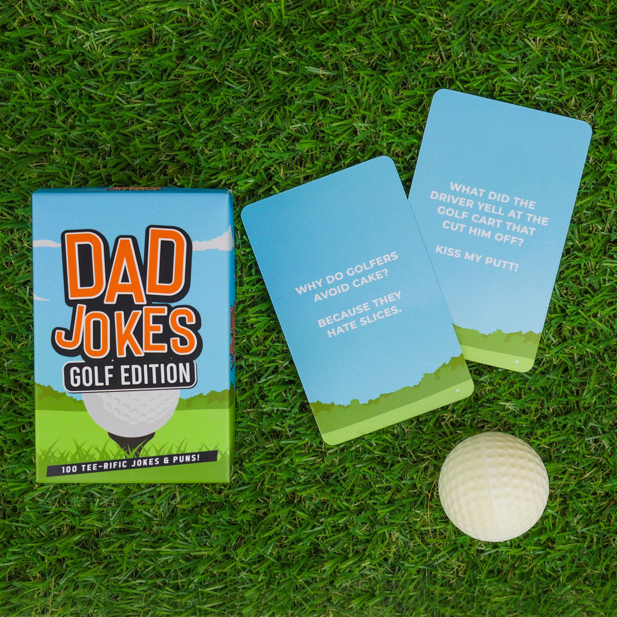 Gift Republic Dad Jokes Golf Edition - 100 Dad Joke Cards - Funny Golf Jokes, Word Games and One Liners