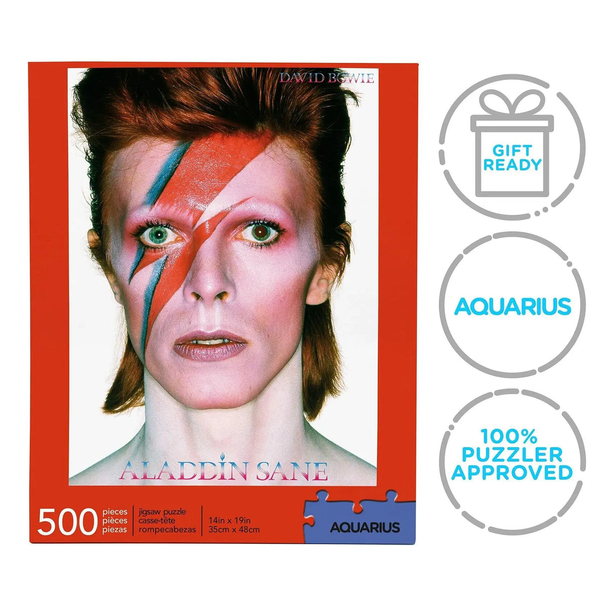 Aquarius David Bowie Aladdin Sane Puzzle (500 Piece Jigsaw Puzzle) - Glare Free - Precision Fit - Officially Licensed David Bowie Merchandise &