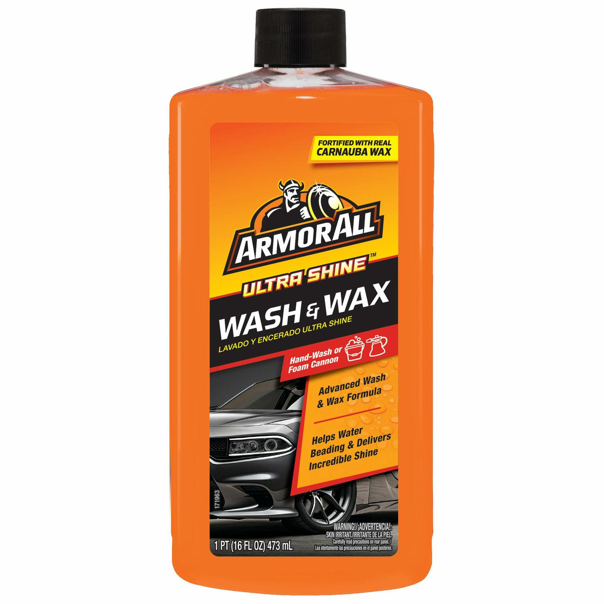 Armor All Ultra Shine Car Wash and Wax, 16 fl oz Bottle