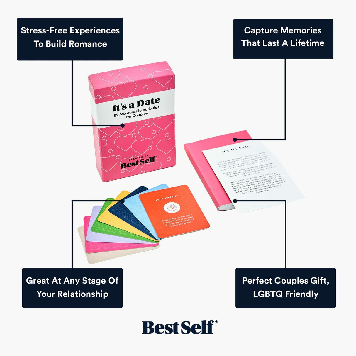 BestSelf It's A Date - 52 Memorable Date Ideas for Couples BestSelf Co.