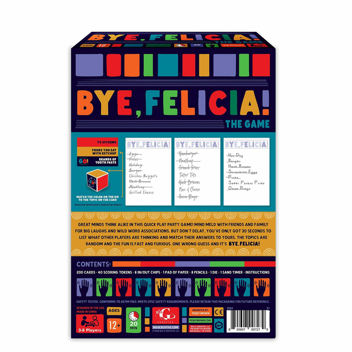 Big G Creative: Bye, Felicia! Party Game Big G Creative