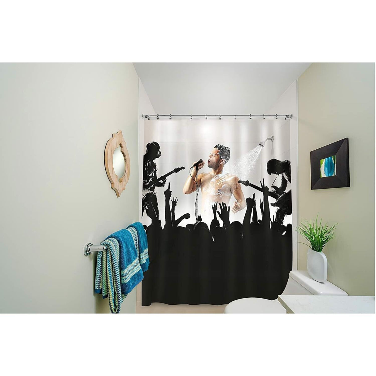 Bigmouth Inc Shower Curtain (Rockstar)