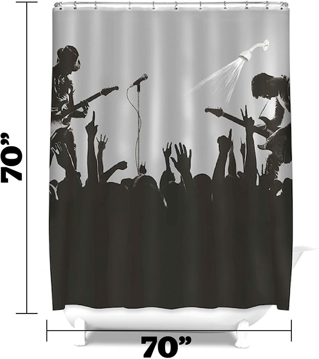 BigMouth Inc Shower Curtain (Rockstar) BigMouth