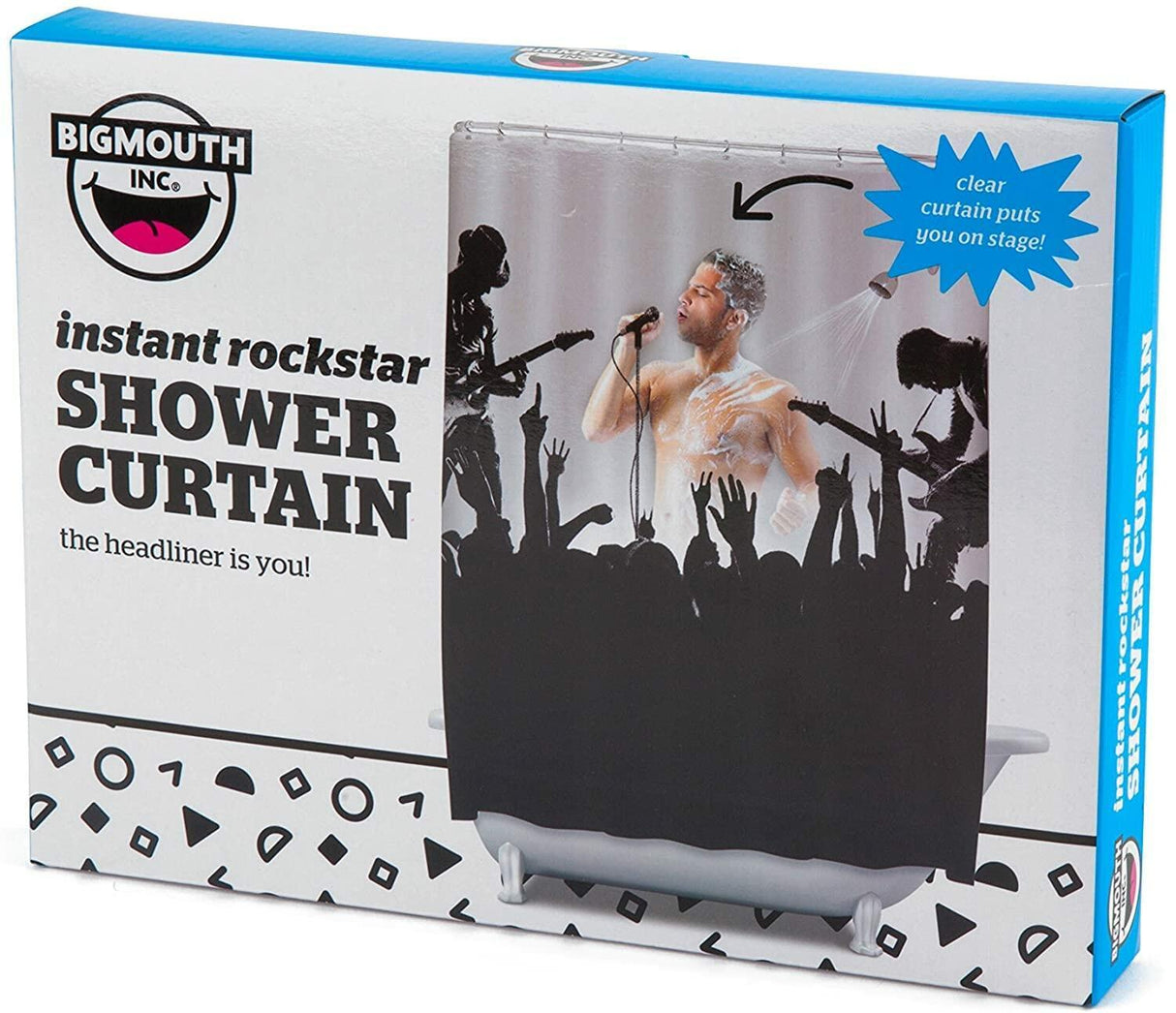 BigMouth Inc Shower Curtain (Rockstar) BigMouth