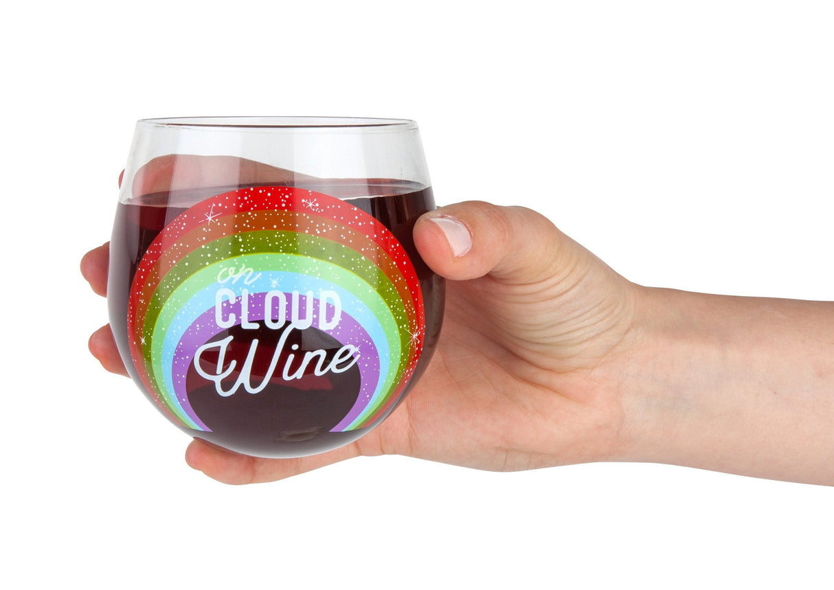 Bigmouth Inc Stemless Wine Glass (On Cloud Wine)