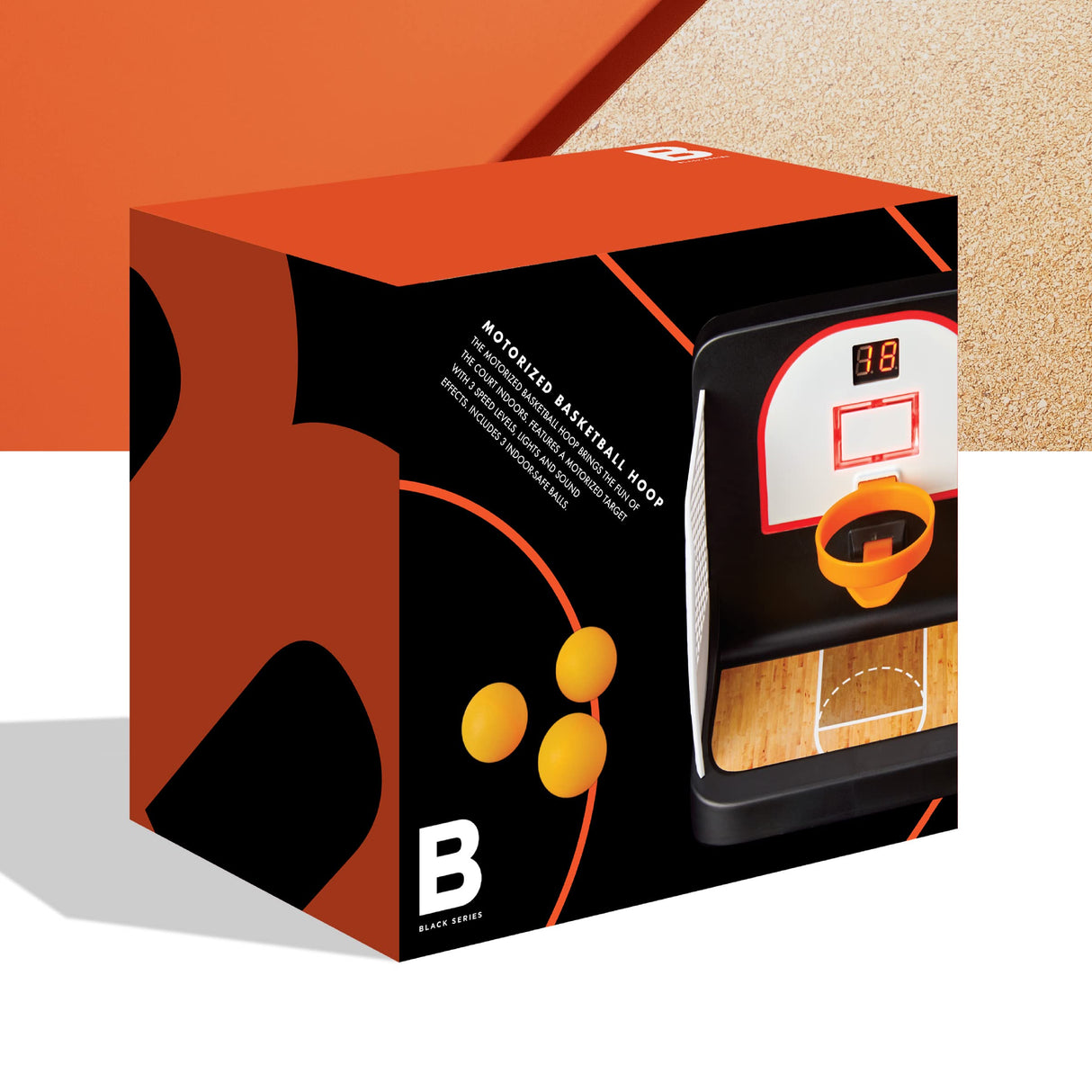 Black Series Motorized Basketball Mini Arcade Game Black Series