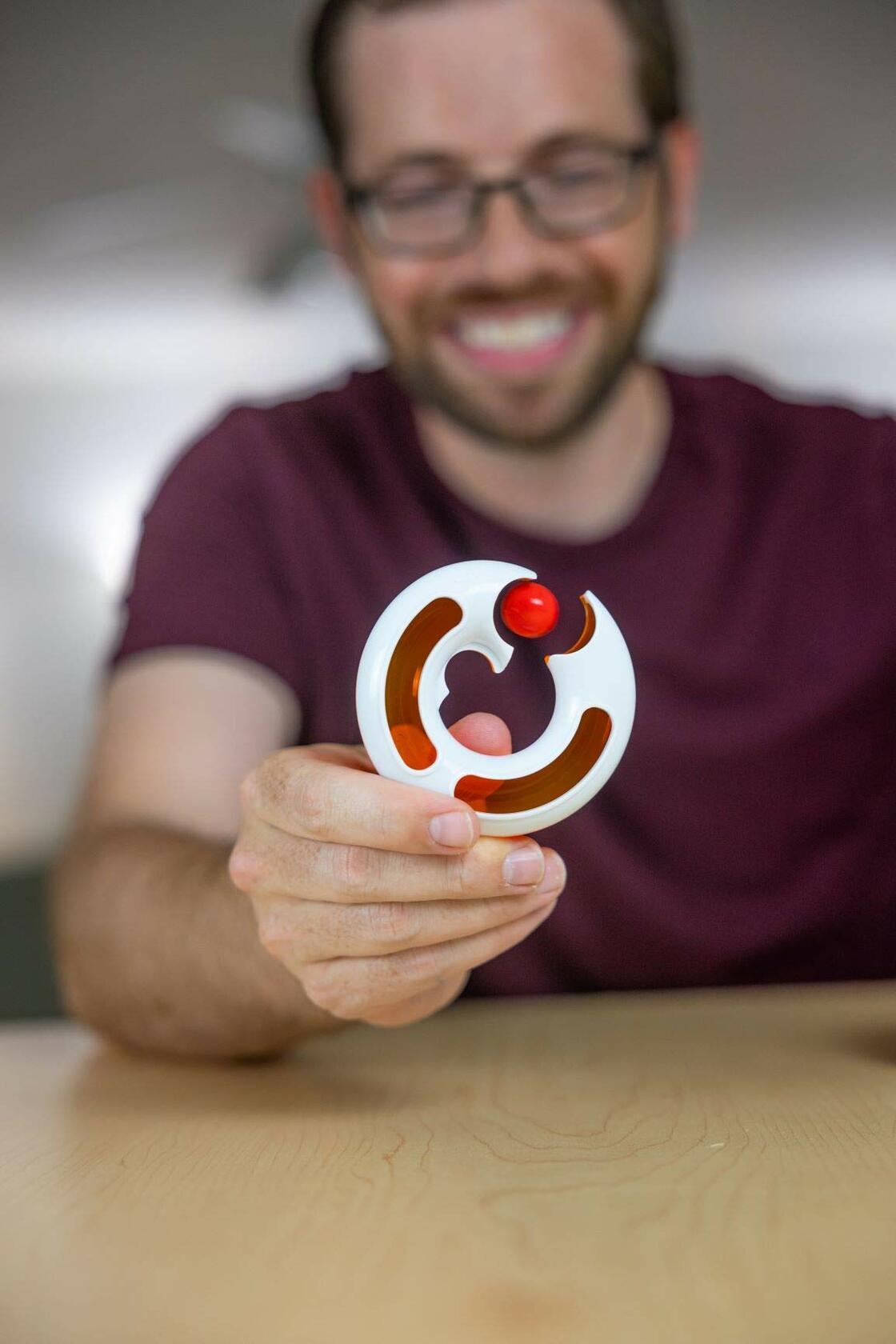 Blue Orange Looper Jump Skill Fidget