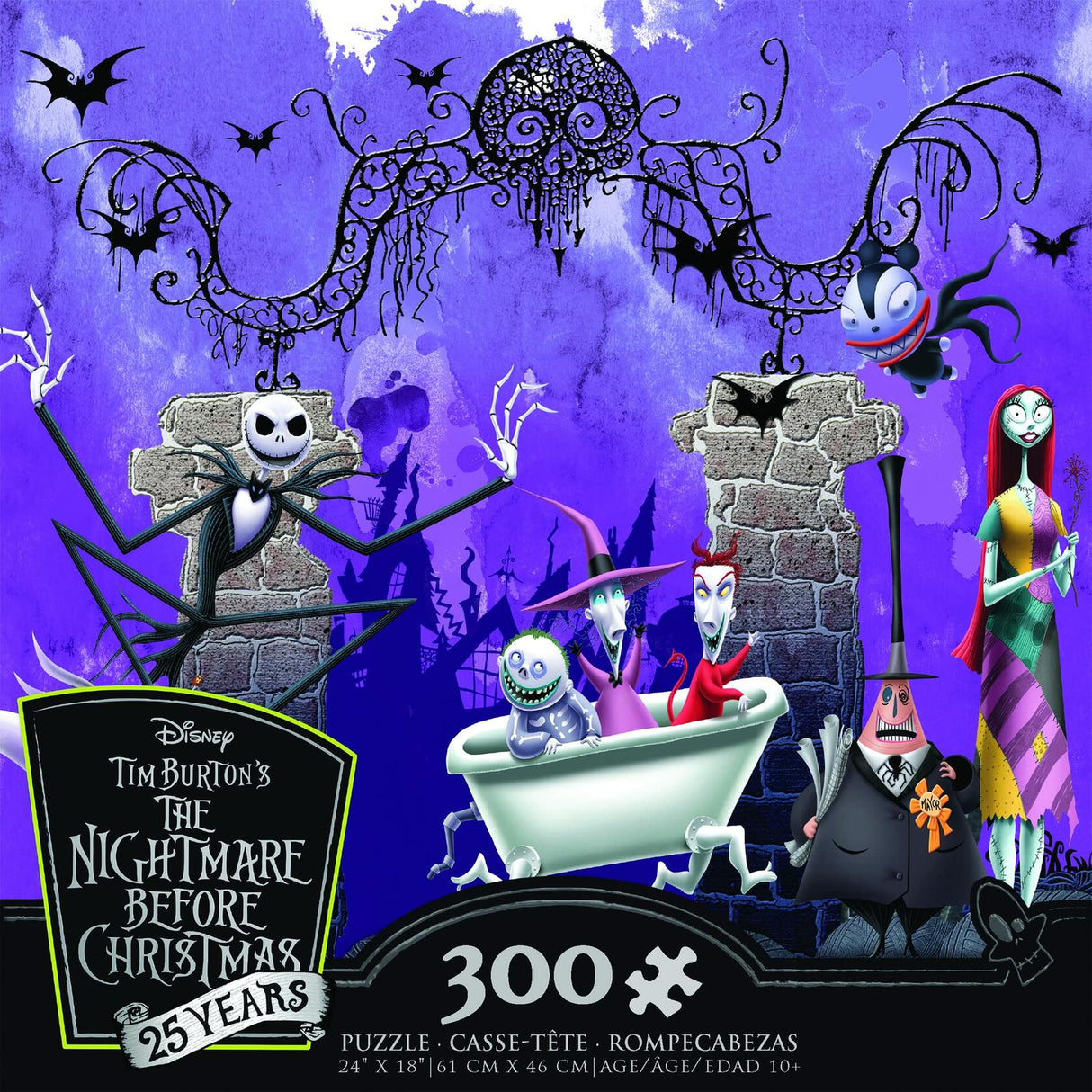 Ceaco - Nightmare Before Christmas - Bathtime Ghouls - 300 Piece Jigsaw Puzzle