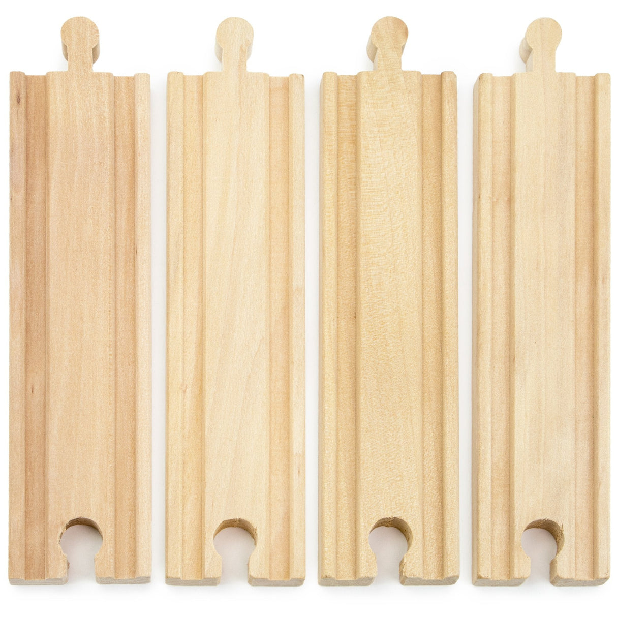 Conductor Carl Wood Train Track 6" Straight Tracks (Pack of 4) Conductor Carl