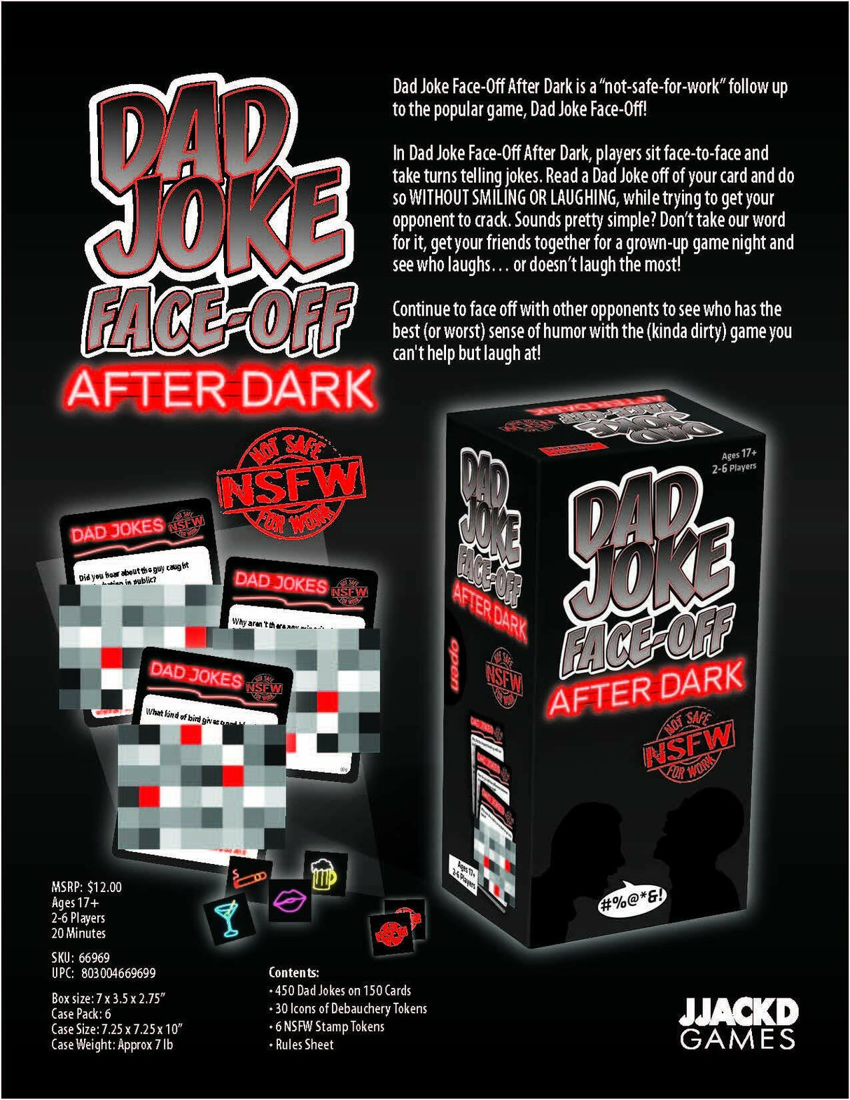 Dad Joke Face-Off After Dark - open box