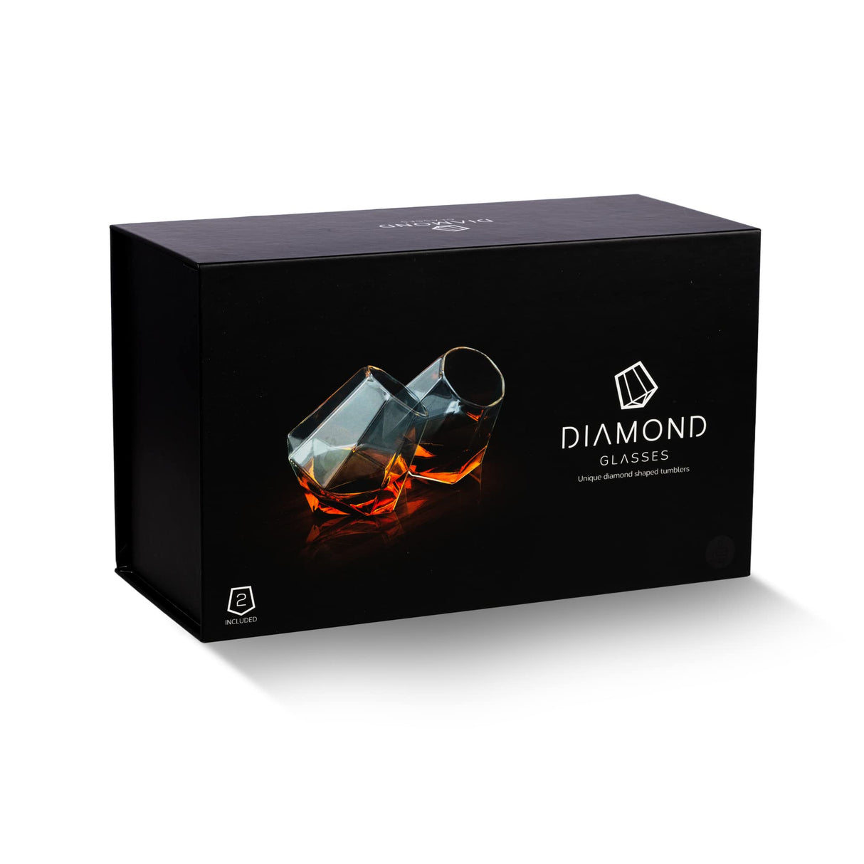 Diamond Shaped Scotch Glasses - Set of 2 Thumbs Up
