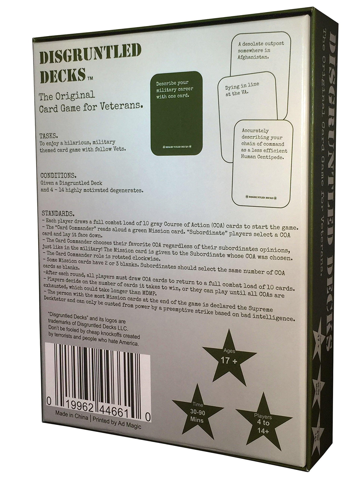 Disgruntled Decks - The Original Military Party Game Disgruntled Decks