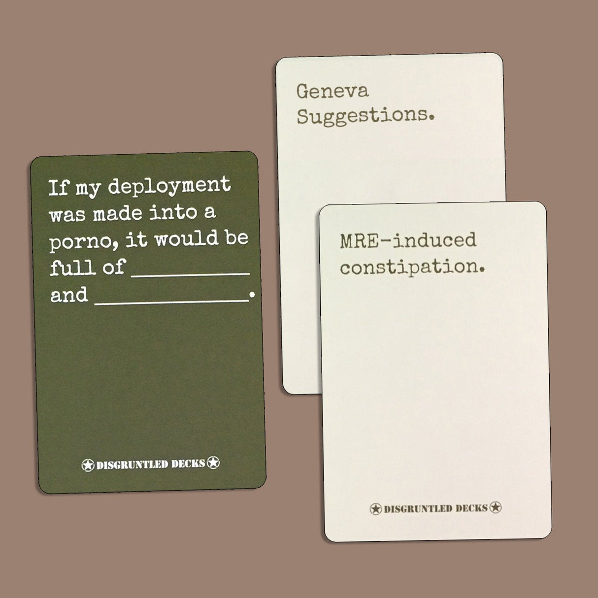 Disgruntled Decks - The Original Military Party Game Disgruntled Decks