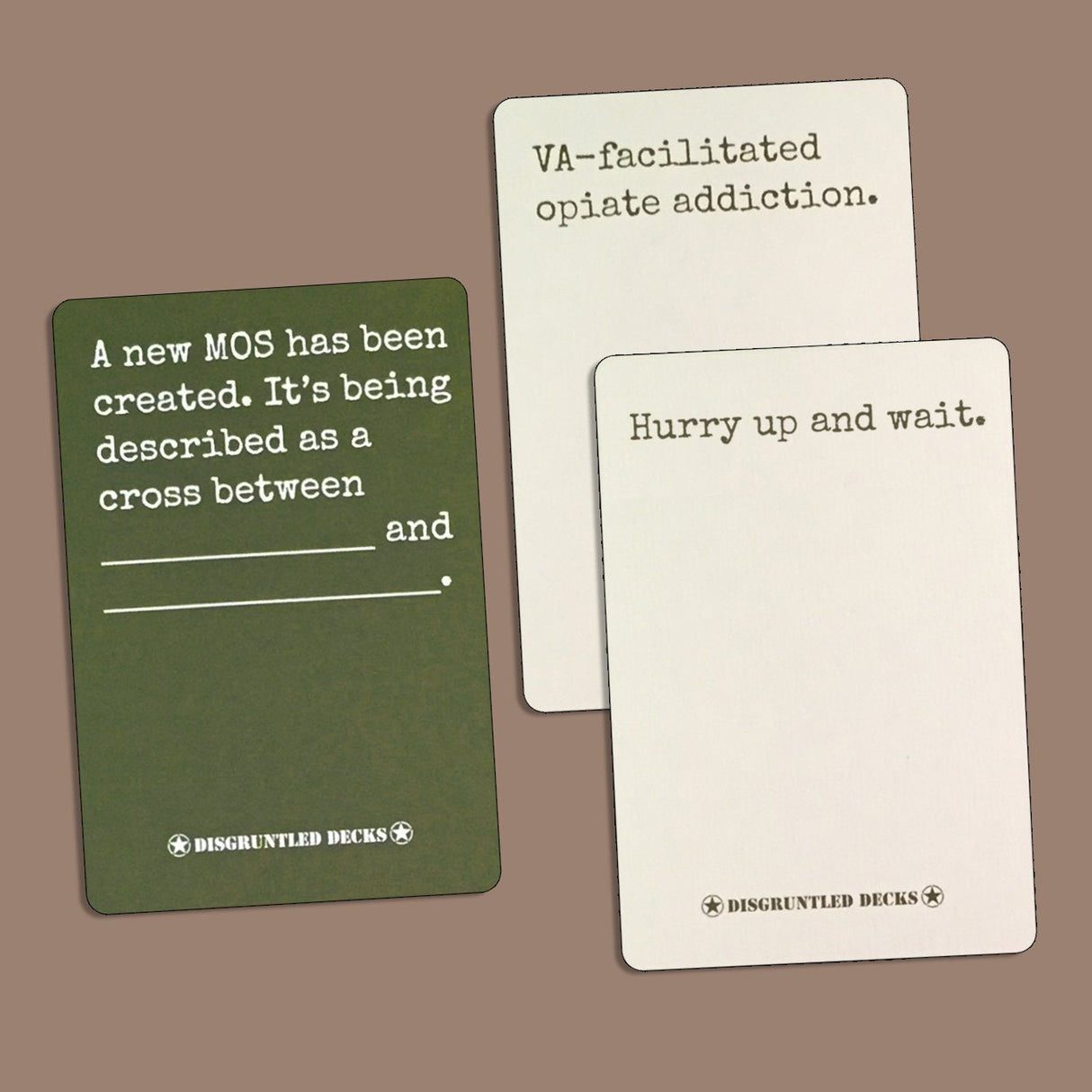 Disgruntled Decks - The Original Military Party Game Disgruntled Decks