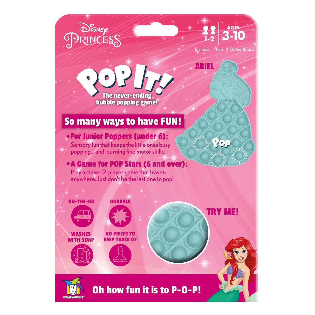Disney Pop It! Game -Ariel