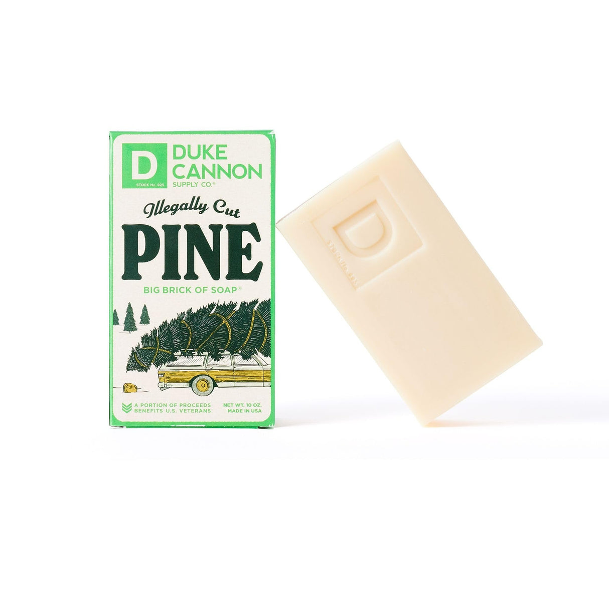 Duke Cannon Supply Co. Big Brick of Soap Bar for Men Holiday Edition - Illegally Cut Pine Duke Cannon Supply Co.