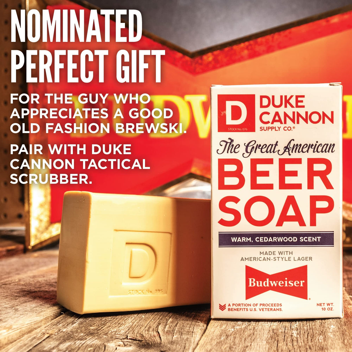 Duke Cannon Supply Co. Big Brick of Soap - Made with Budweiser Duke Cannon Supply Co.