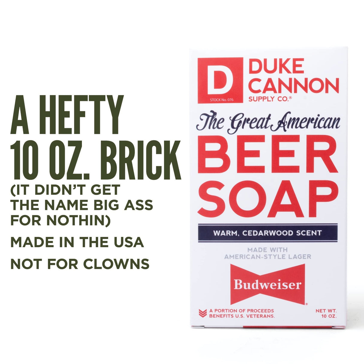 Duke Cannon Supply Co. Big Brick of Soap - Made with Budweiser Duke Cannon Supply Co.