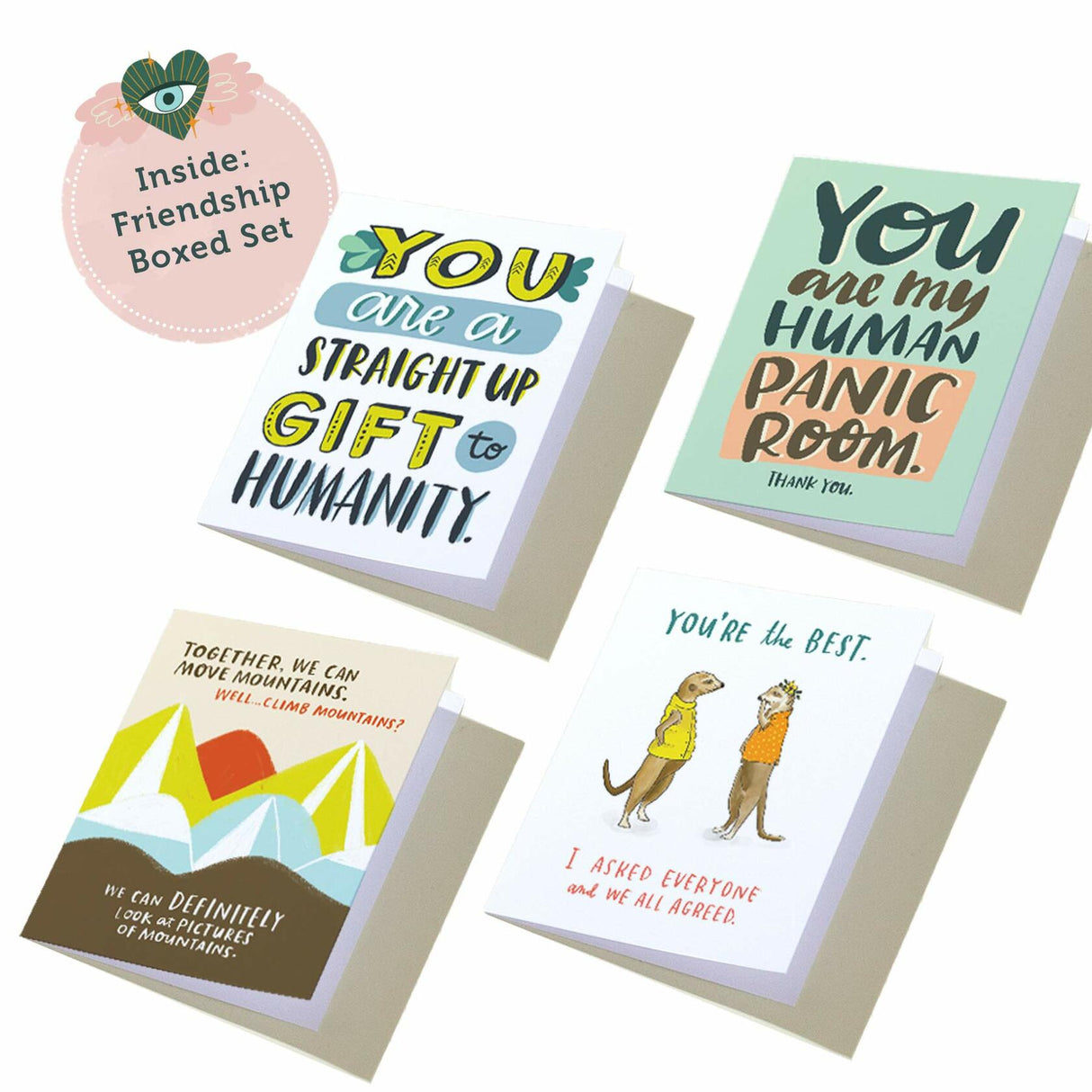 Em & Friends Friendship and Encouragement Cards 8 pack