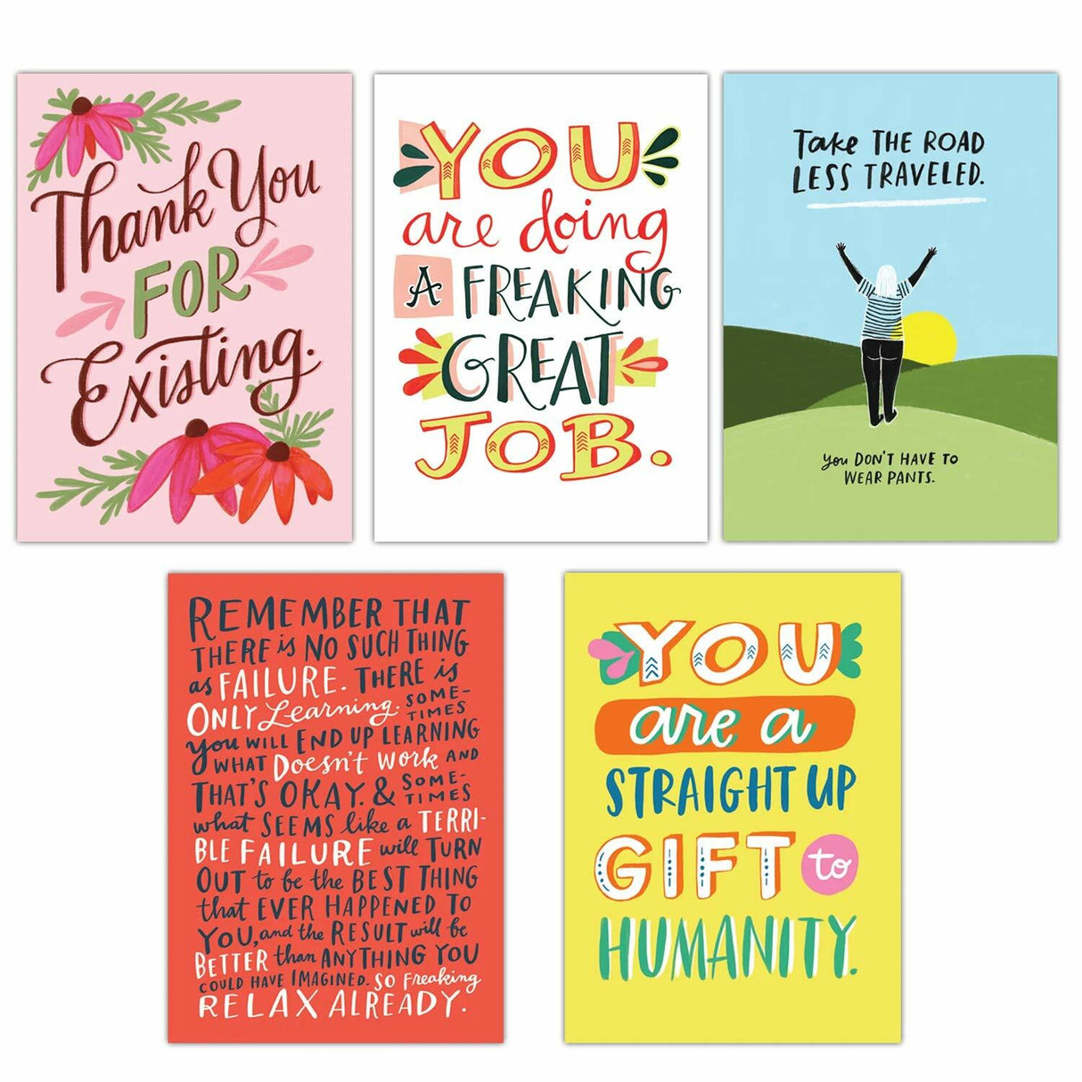 Em & Friends Pep Talk Postcard Book - set of 20 Em & Friends