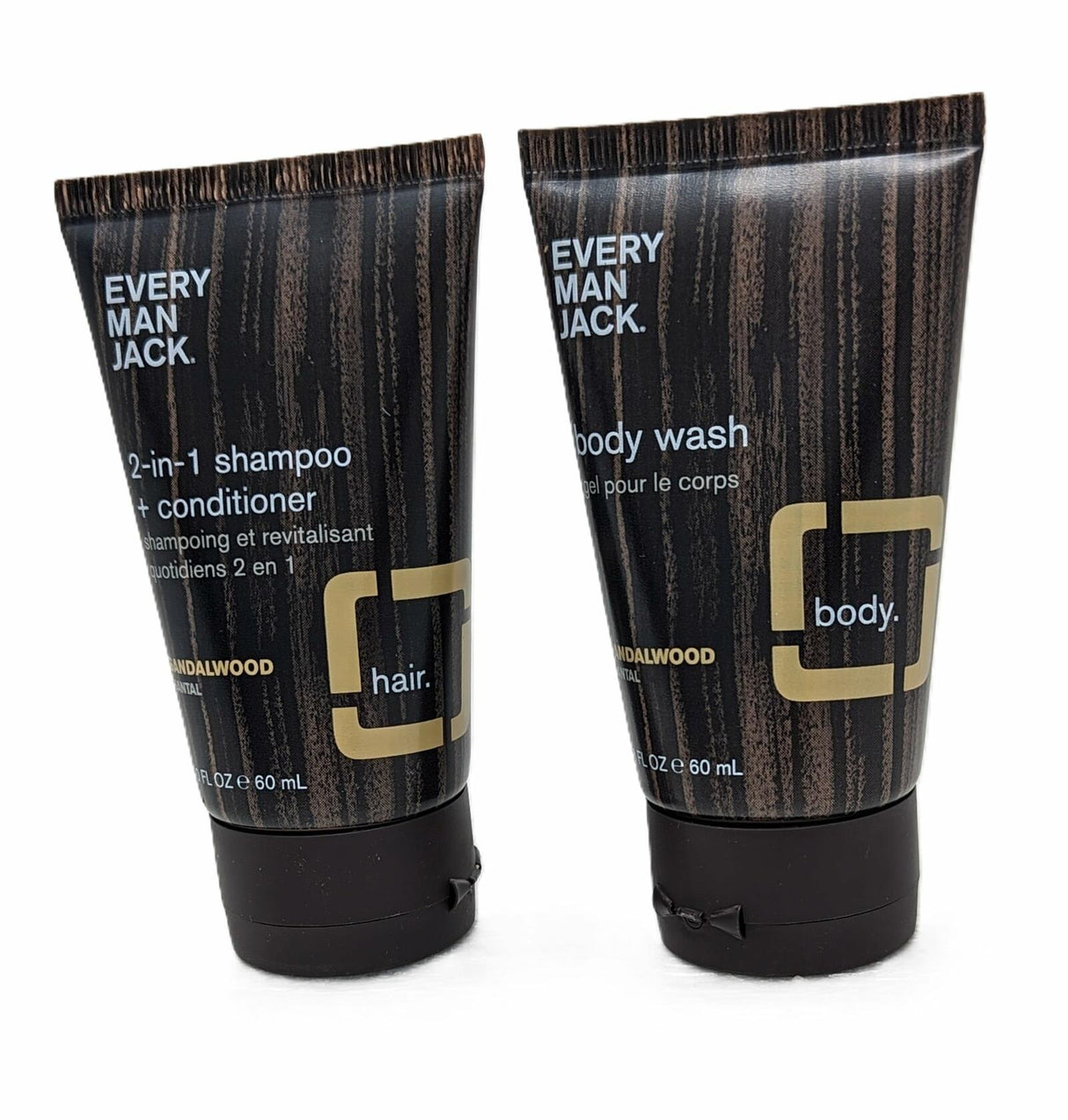 Every Man Jack® Sandalwood Body Trial & Travel Set - TSA Approved Size Every Man Jack