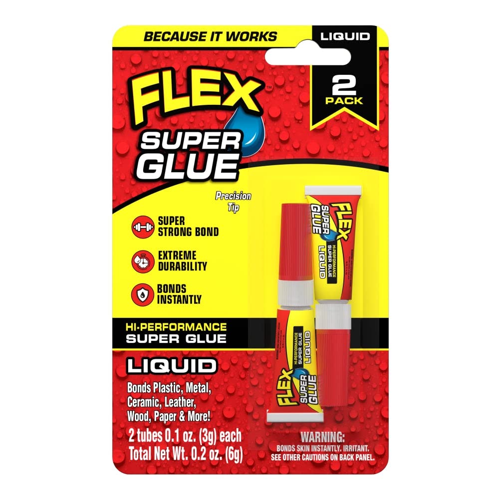 Flex Super Glue Liquid, 3 Gram Tube Flex Seal