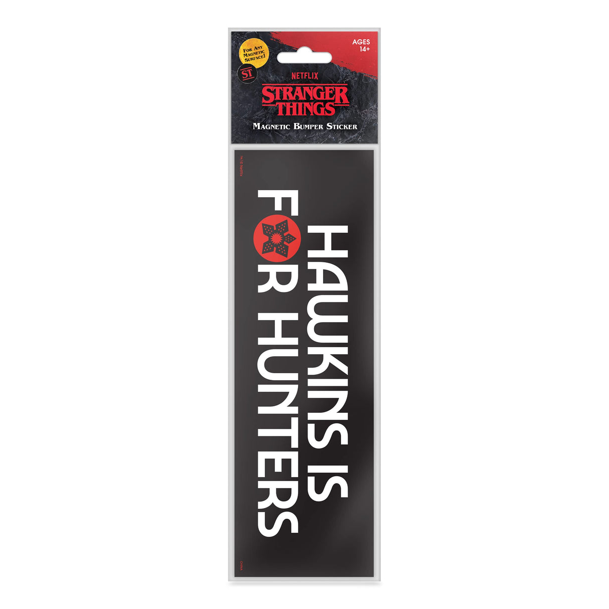 Genuine Fred Stranger Things Bumper Magnet "Hawkins is for Hunters" Genuine Fred
