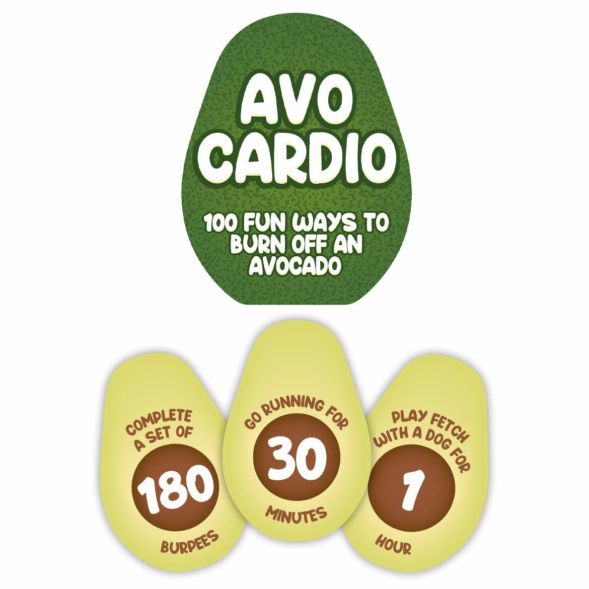 Gift Republic AVO-Cardio - 100 Fun Ways to Burn Off an Avocado Gift Republic