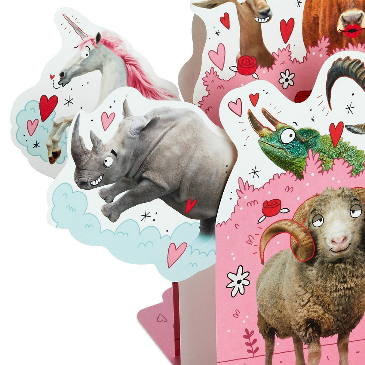 Hallmark Horny Animals Funny Pop Up Valentines Day Card Hallmark