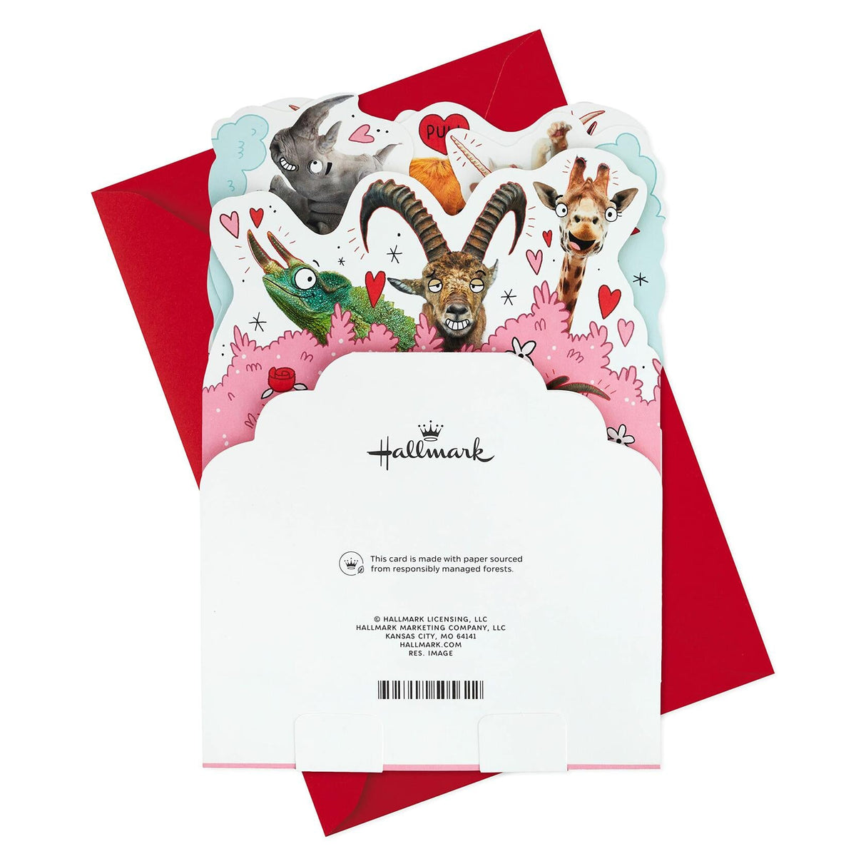 Hallmark Horny Animals Funny Pop Up Valentines Day Card Hallmark