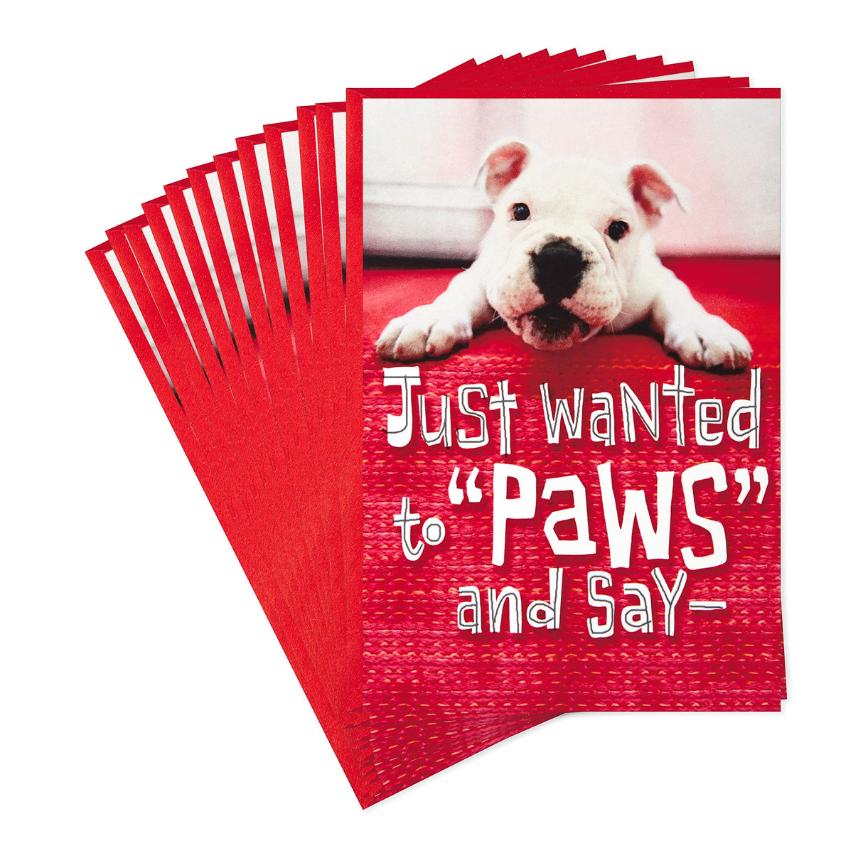 Hallmark Pack of Valentines Day Cards for Kids, Puppy Paws - 6 Pack