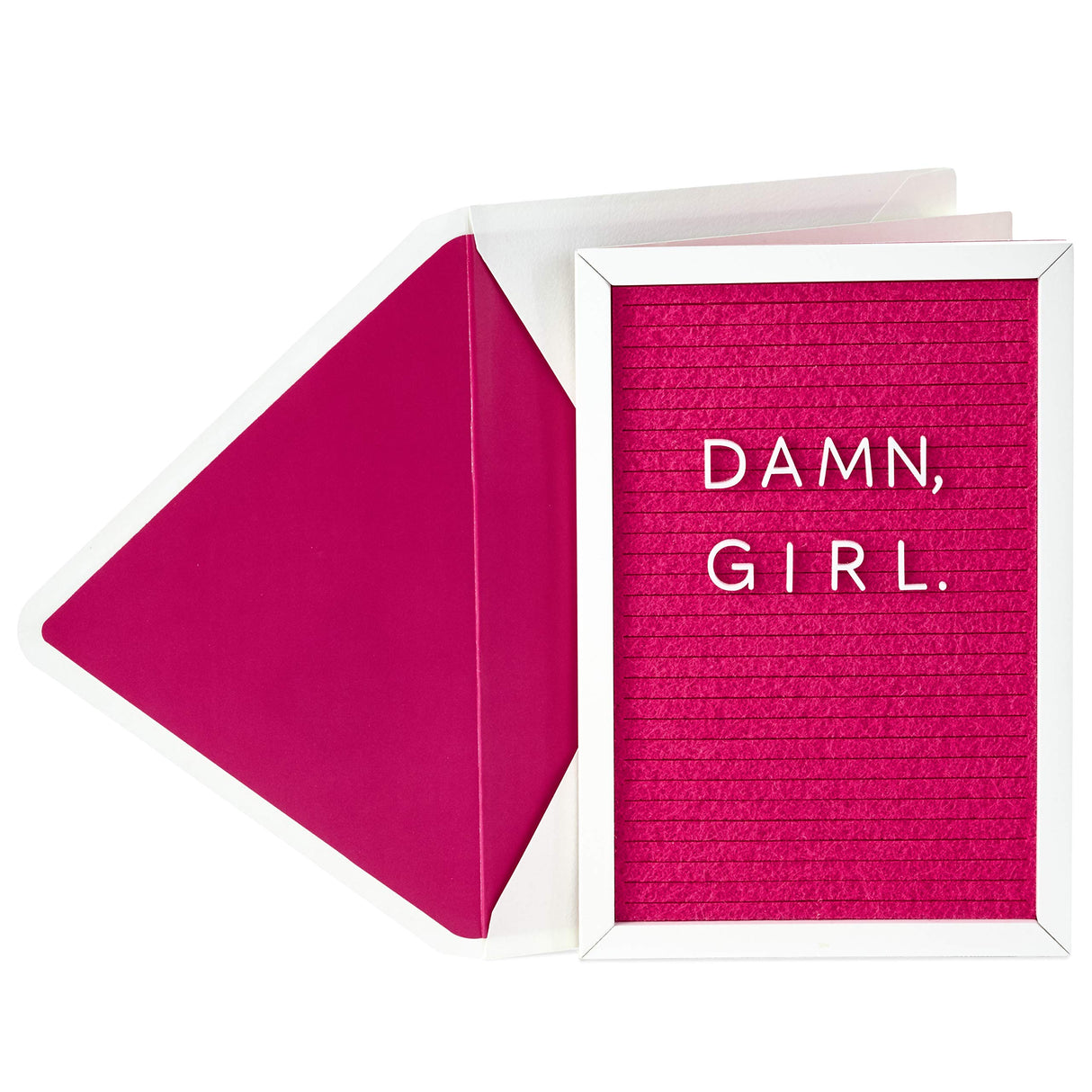 Hallmark Signature Birthday Card For Women (Damn, Girl Letter Board) Hallmark