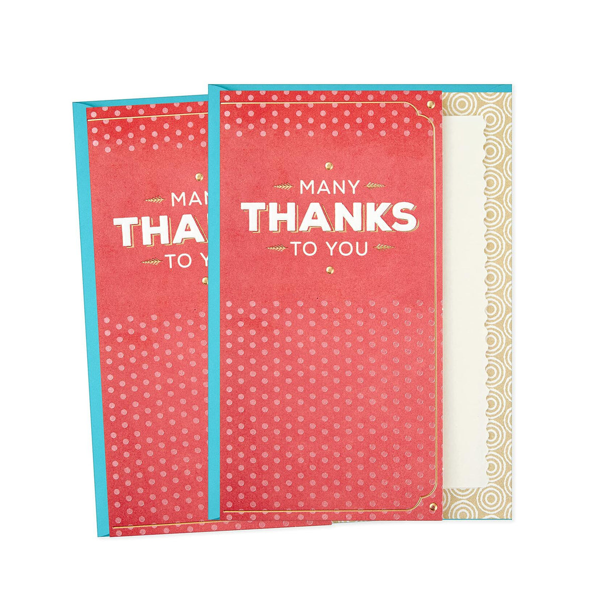 Hallmark Thank You Cards, Pack of 2 (Many Thanks) Hallmark