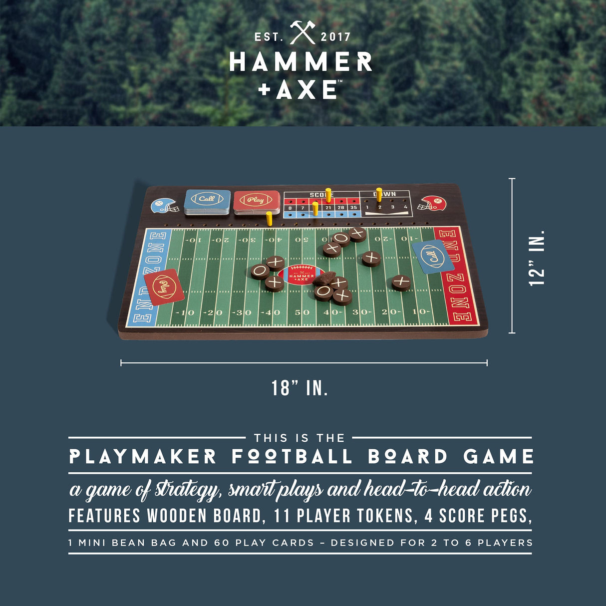 Hammer + Axe Football Playmaker Board Game Hammer + Axe