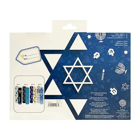 Hanukkah Themed Women's Socks - 4 Pairs