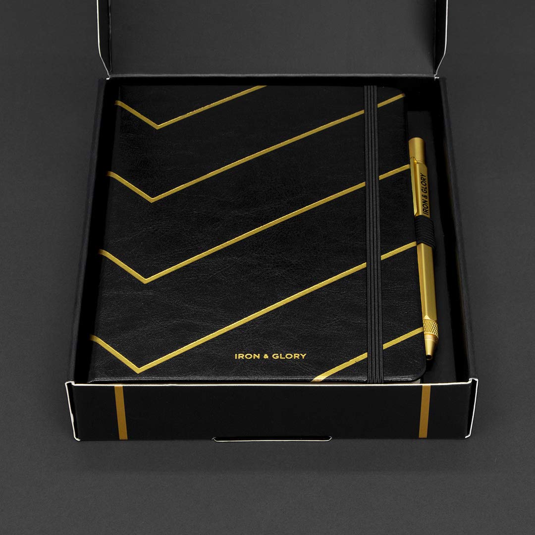 Iron & Glory PU Leather Notebook Gift Set with Pen Iron And Glory