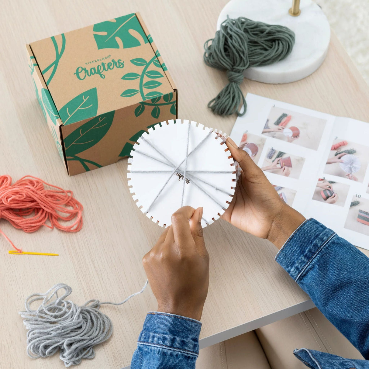 Kikkerland Knit Your Own Planter Cover Kit Kikkerland