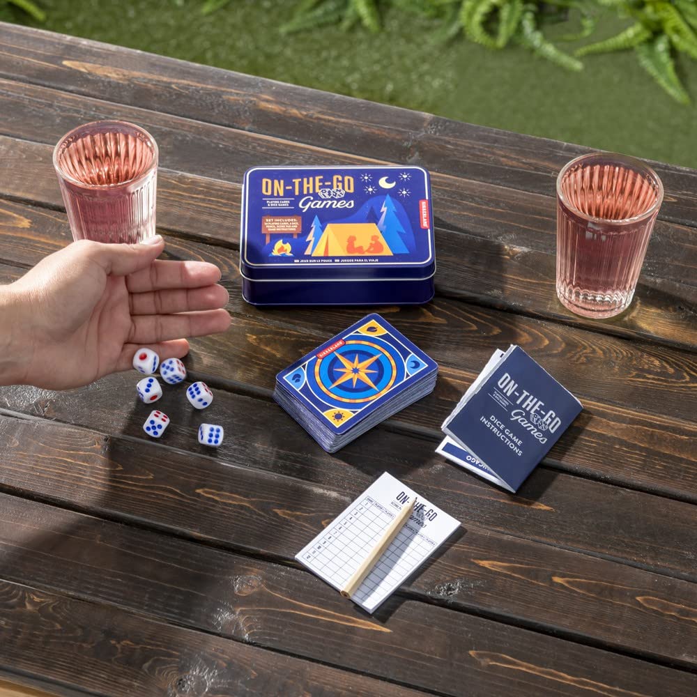 Kikkerland On-The-Go Games Tin Kit Kikkerland