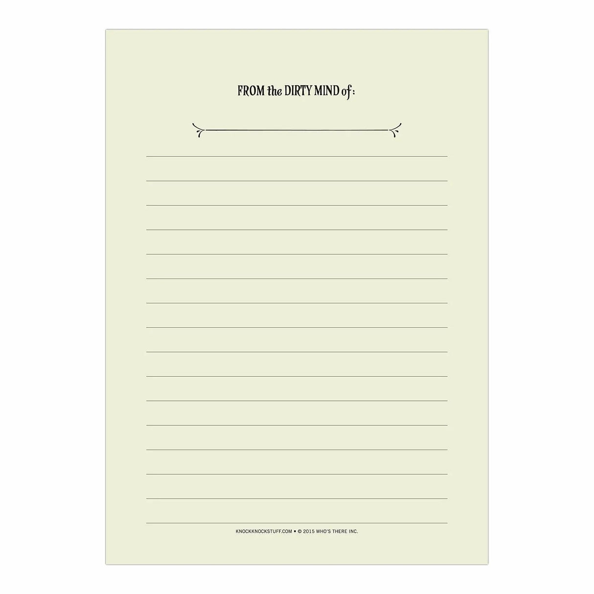 Knock Knock Alter Ego Pad: From the Dirty Mind