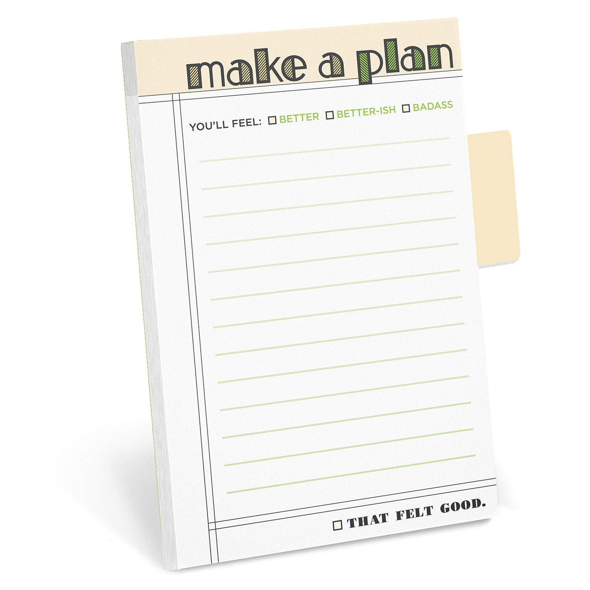 Knock Knock Make A Plan Sticky Tabs Notepad