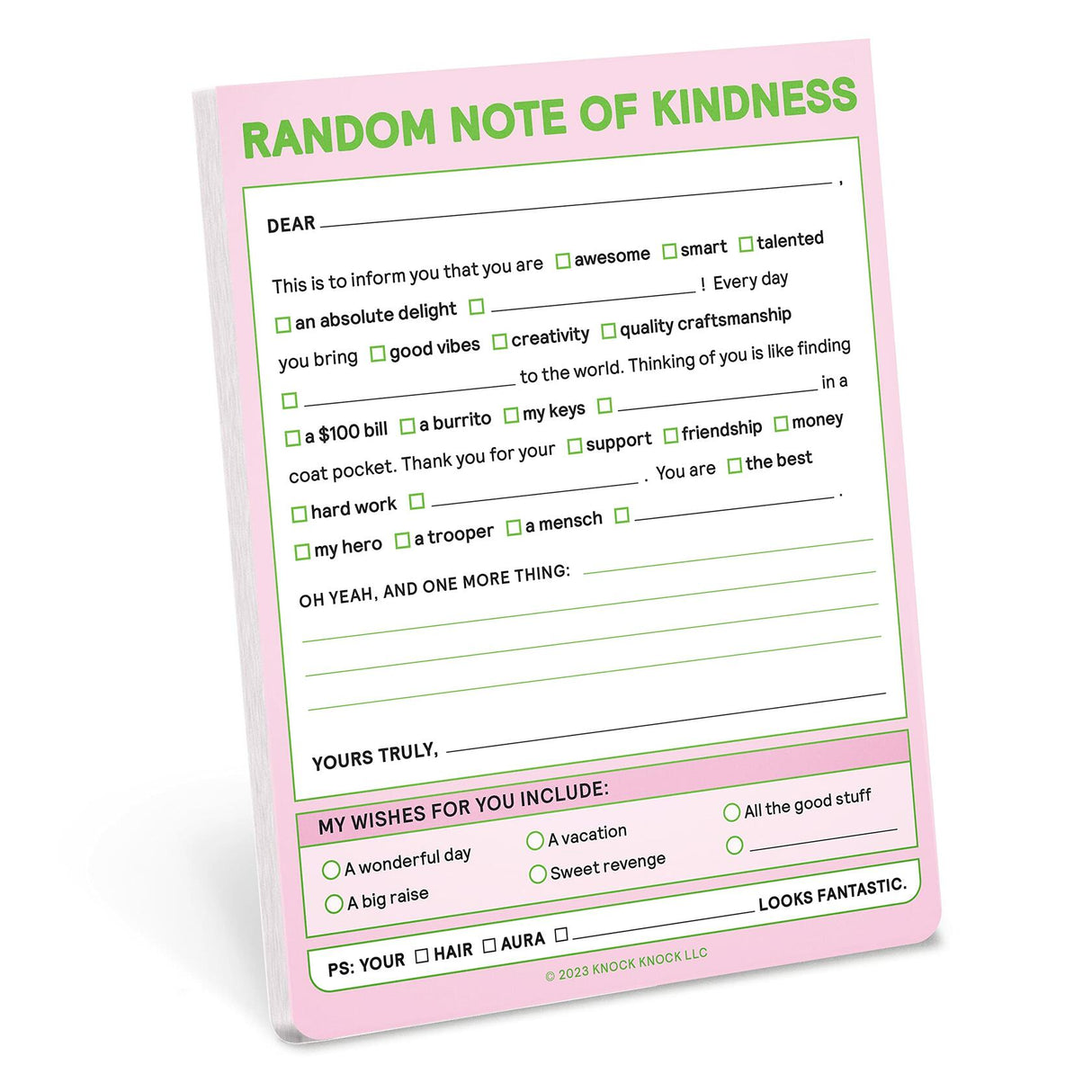 Knock Knock Random Note of Kindness Nifty Notes Knock Knock