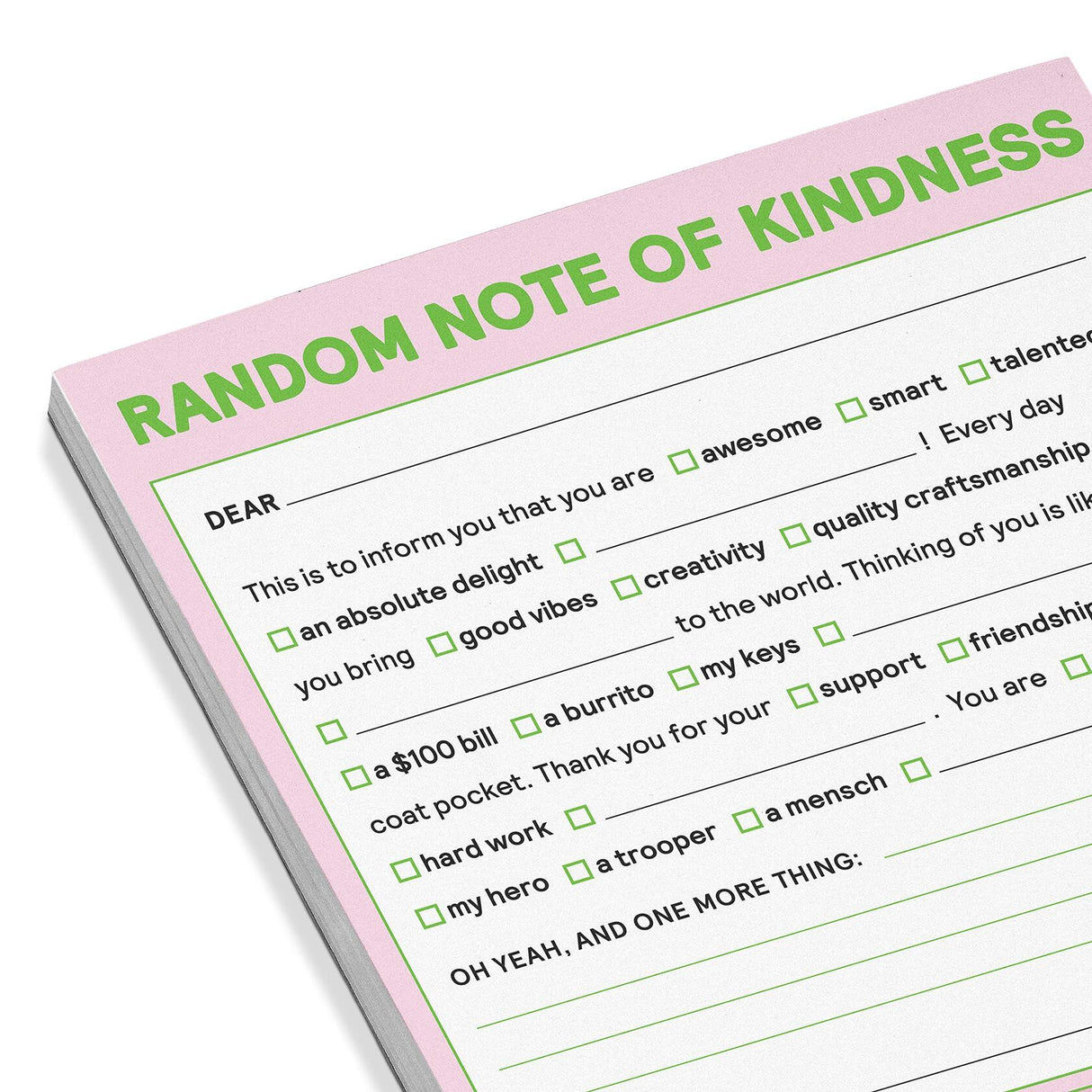 Knock Knock Random Note of Kindness Nifty Notes Knock Knock